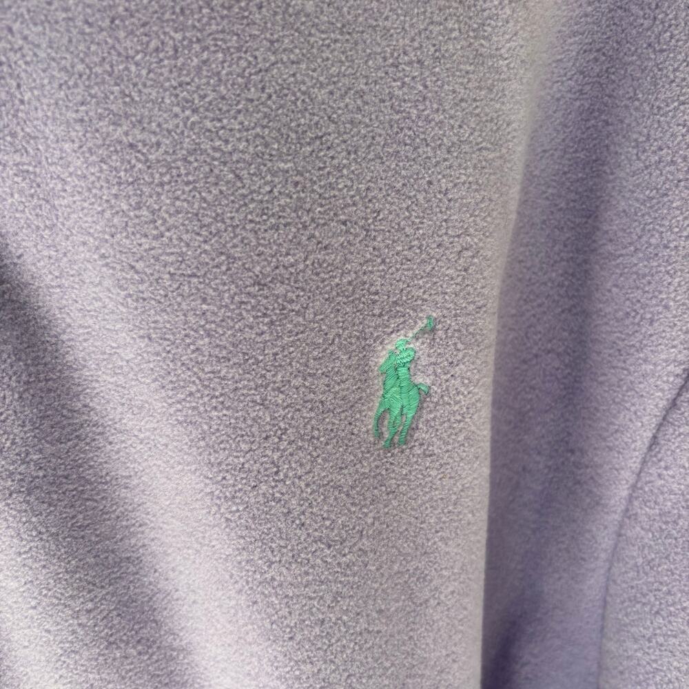 Polo Ralph Lauren Men's Brushed Fleece Mockneck Pullover Lavender XXL - Picture 5 of 9